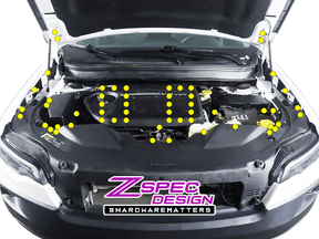 ZSPEC Stage 2 Dress Up Bolts® Fastener Kit for '14-20 Jeep Cherokee w/ V6 (All) Stainless Steel & Billet Aluminum Dress Up Bolts Fasteners Washers Red Blue Purple Gold Burned Black Beauty Washers Dress Up Engine Bay Car Auto Vehicle Garage Hobby