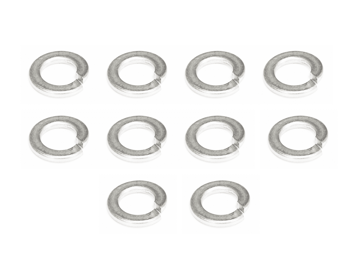 M10 Lock Washers, SUS304 Stainless, 10-Pack Dress Up Bolt Stainless Steel SUS304 Silver Socket Cap Head FHSC SHSC Hardware