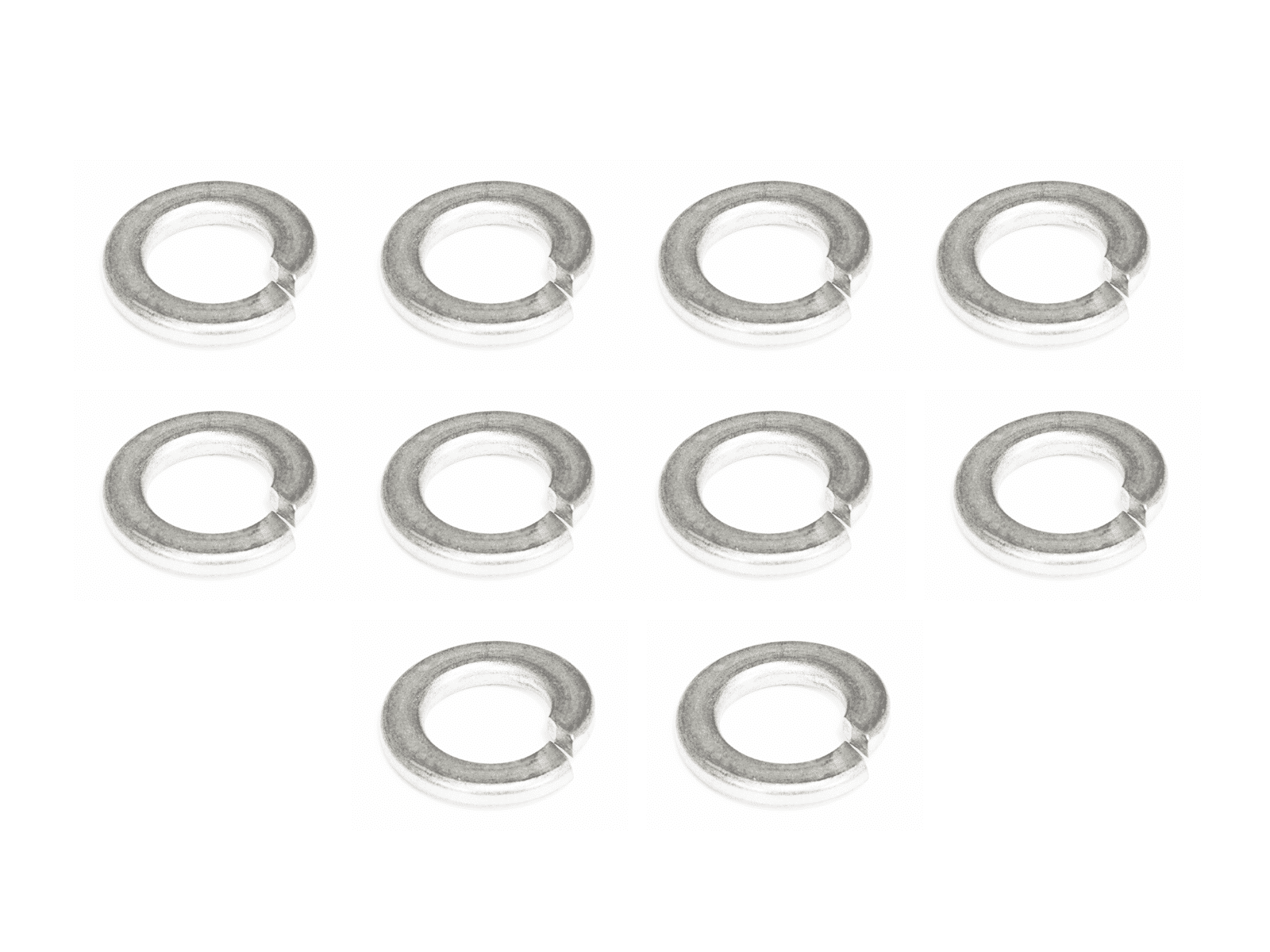 M8 Lock Washers, SUS304 Stainless, 10-Pack Dress Up Bolt Stainless Steel SUS304 Silver Socket Cap Head FHSC SHSC Hardware