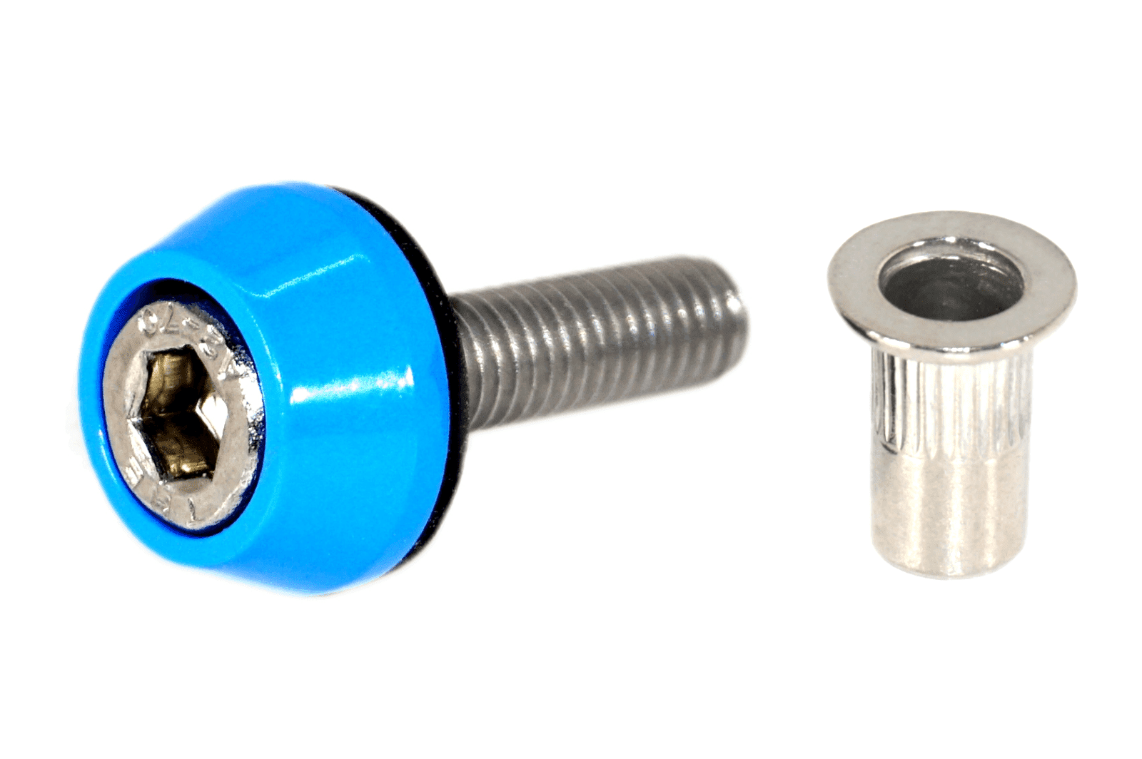 ZSPEC Body Kit Fastener, M5x20mm Stainless & Billet w/Rivet Nut, Per Each - ZSPEC Design LLC - Hardware Fasteners - 44-pack, abflug, aimgain, amuse, auto veloce, body, body hardware, body kit, clinched, damd, Do-Luck, Dress Up Bolt, fender, flare, fujimura, greddy, hamann, hks, ings+1, knight sports, kuhl, lbw, liberty walk, m-sports, m5, novitec, pandem, per each, rocket bunny, rowen, sense, stainless, street hunter, twinz, veilside, zele, zero sports - zspecdesign.com