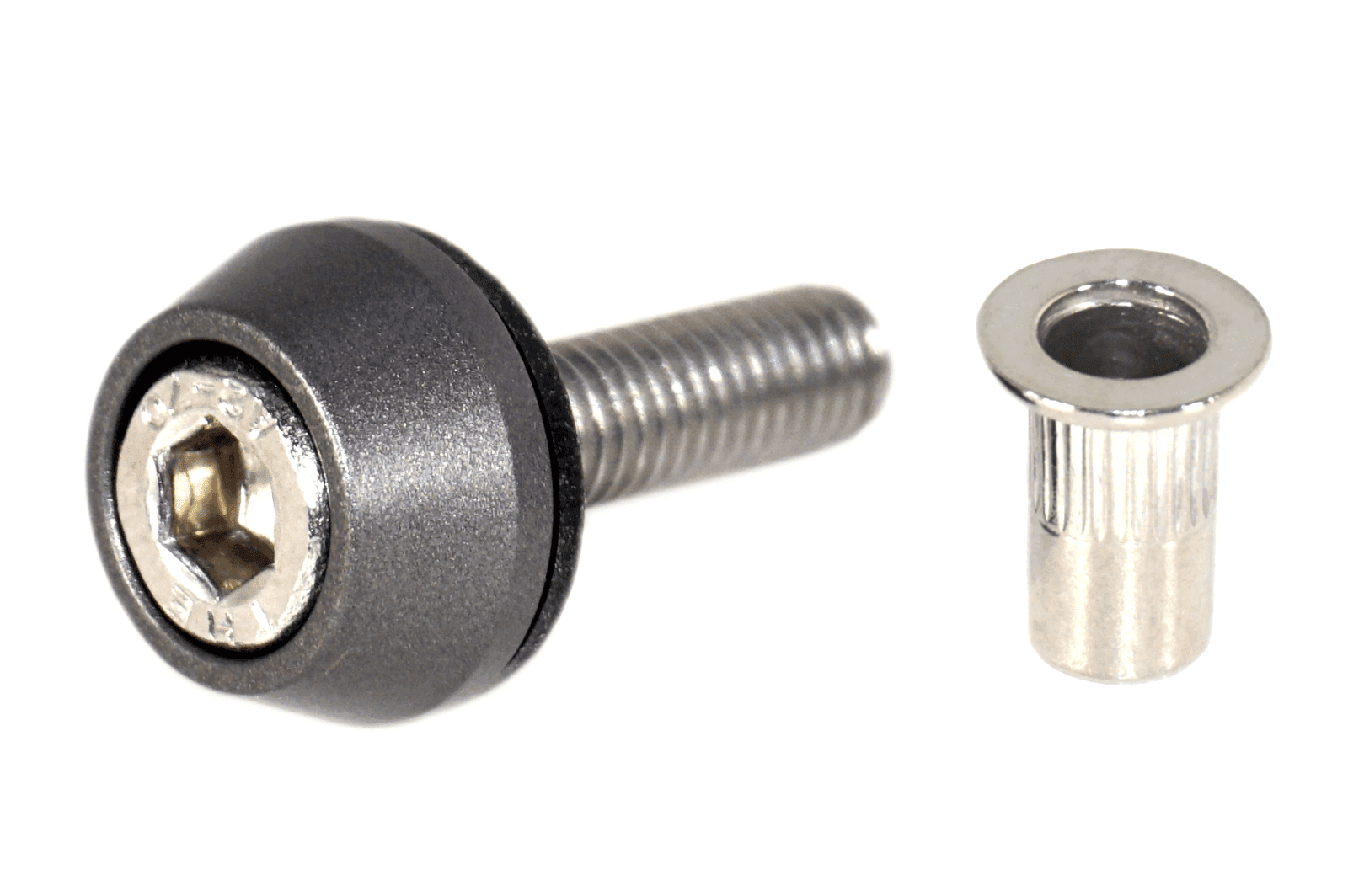 ZSPEC Body Kit Fastener, M5x20mm Stainless & Billet w/Rivet Nut, Per Each - ZSPEC Design LLC - Hardware Fasteners - 44-pack, abflug, aimgain, amuse, auto veloce, body, body hardware, body kit, clinched, damd, Do-Luck, Dress Up Bolt, fender, flare, fujimura, greddy, hamann, hks, ings+1, knight sports, kuhl, lbw, liberty walk, m-sports, m5, novitec, pandem, per each, rocket bunny, rowen, sense, stainless, street hunter, twinz, veilside, zele, zero sports - zspecdesign.com