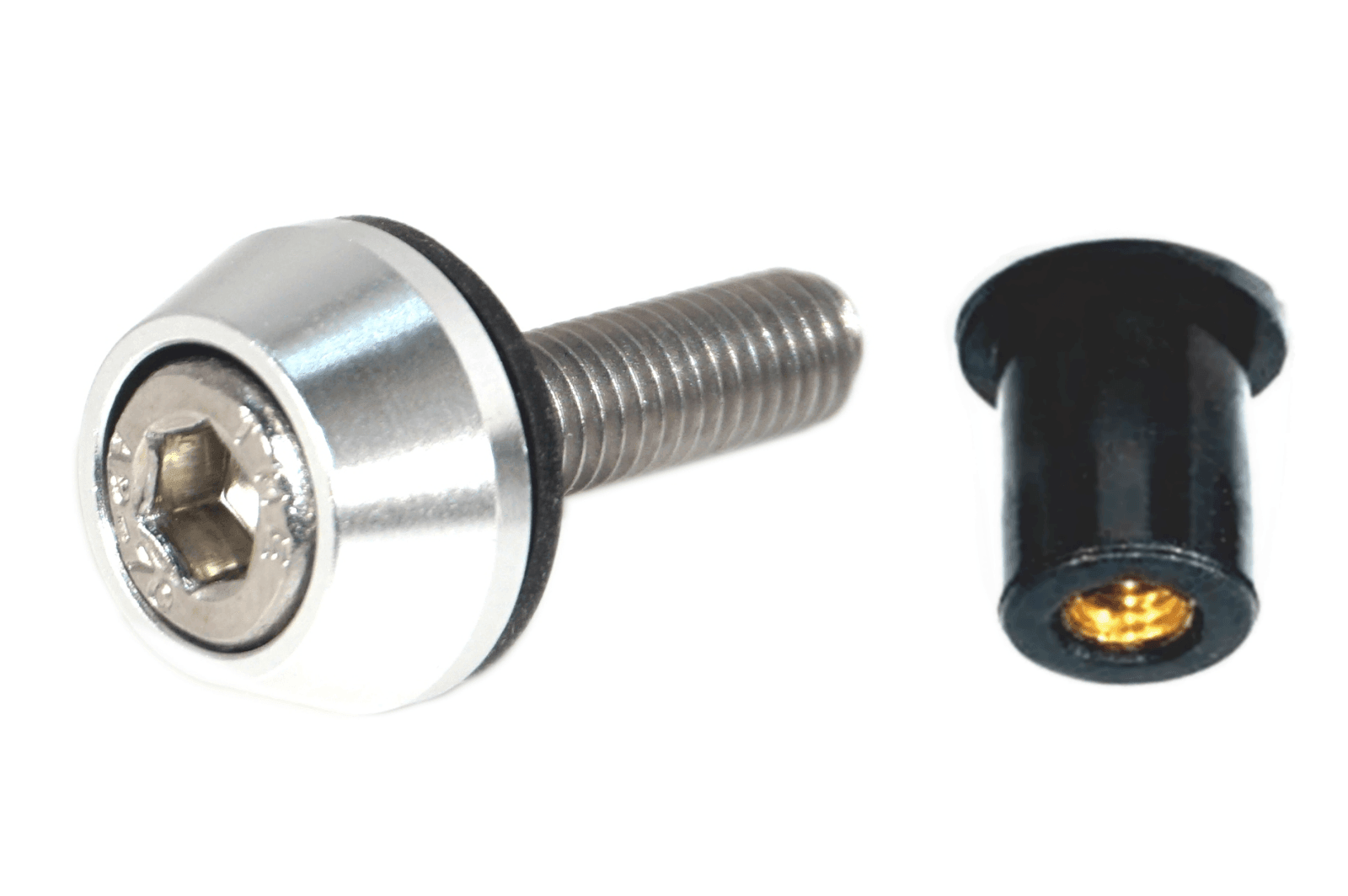 ZSPEC Body Kit Fastener, M5x20mm w/Well Nut, Stainless & Billet, Per Each - ZSPEC Design LLC - Hardware Fasteners - 44-pack, abflug, aimgain, amuse, auto veloce, body, body hardware, body kit, clinched, damd, Do-Luck, fender, flare, fujimura, greddy, hamann, hks, ings+1, knight sports, kuhl, lbw, liberty walk, m-sports, m5, novitec, pandem, per each, rocket bunny, rowen, sense, stainless, street hunter, twinz, veilside, zele, zero sports - zspecdesign.com