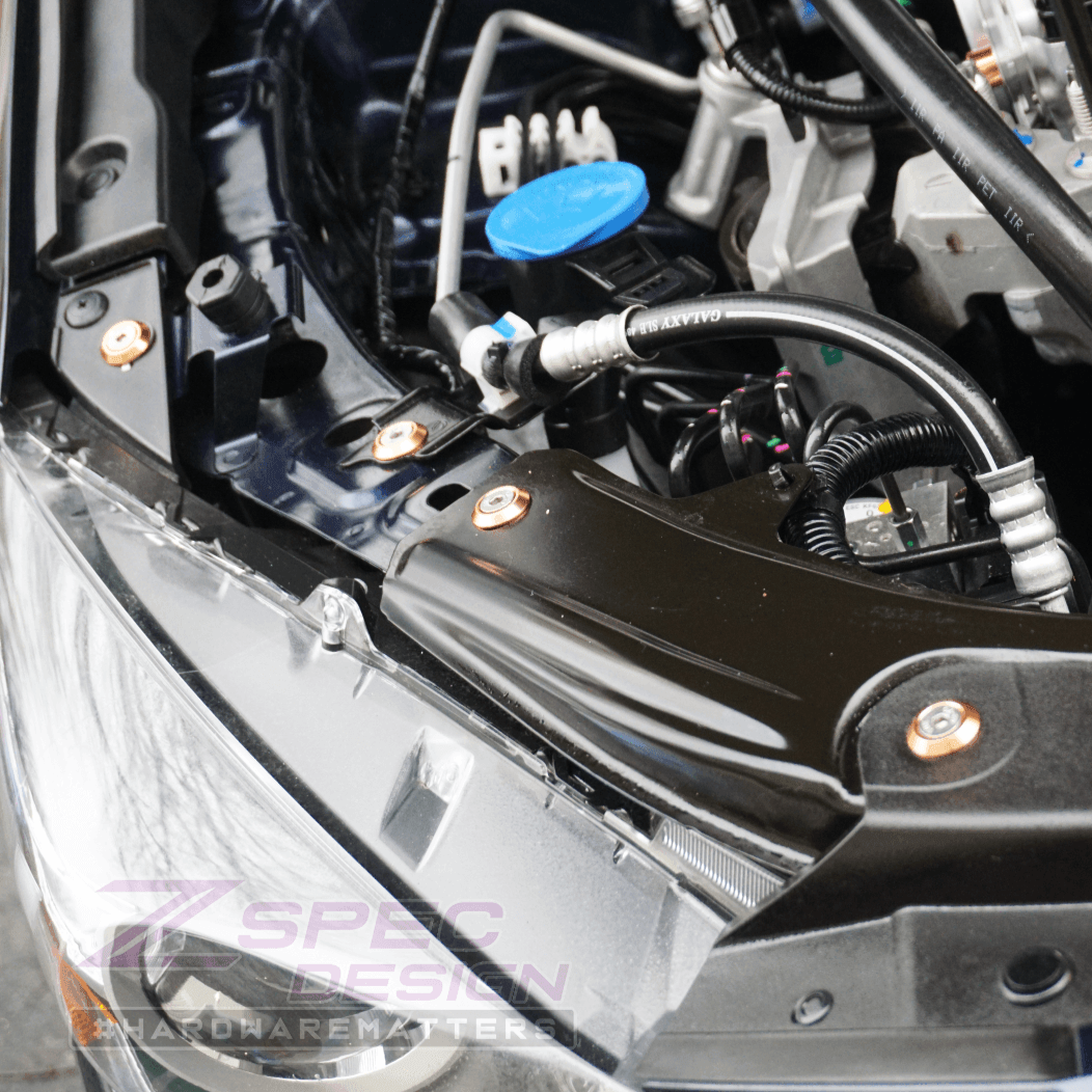 ZSPEC "Stage 3" Dress Up Bolts® Fastener Kit for '14-17 Mazda3 2.0L, Stainless & Billet - ZSPEC Design LLC - Hardware Fasteners - Fastener Kit, mazda, mazda3, stage 3 - zspecdesign.com