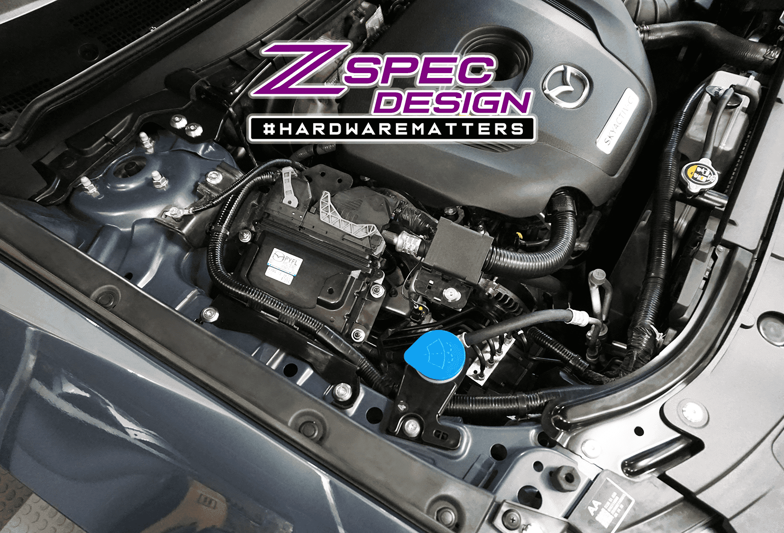 ZSPEC "Stage 2" Dress Up Bolts® Fastener Kit for '16-23 Mazda CX-9, Stainless & Billet - ZSPEC Design LLC - Hardware Fasteners - cx-9, Fastener Kit, mazda, stage 2 - zspecdesign.com
