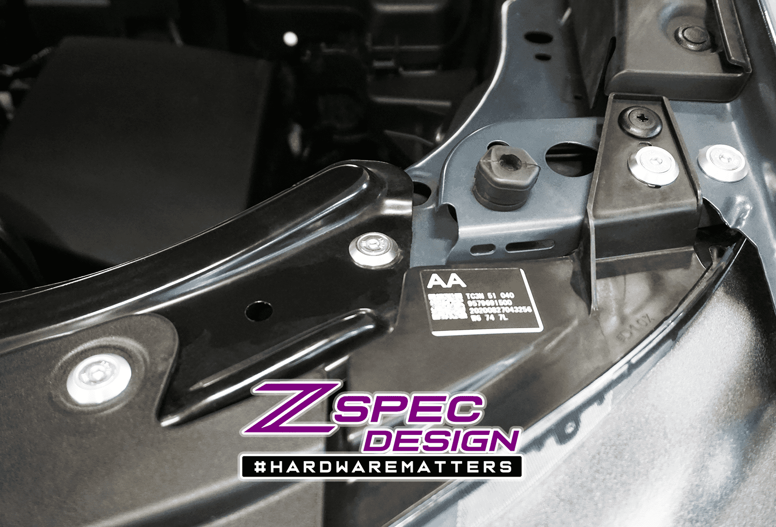 ZSPEC "Stage 2" Dress Up Bolts® Fastener Kit for '16-23 Mazda CX-9, Stainless & Billet - ZSPEC Design LLC - Hardware Fasteners - cx-9, Fastener Kit, mazda, stage 2 - zspecdesign.com