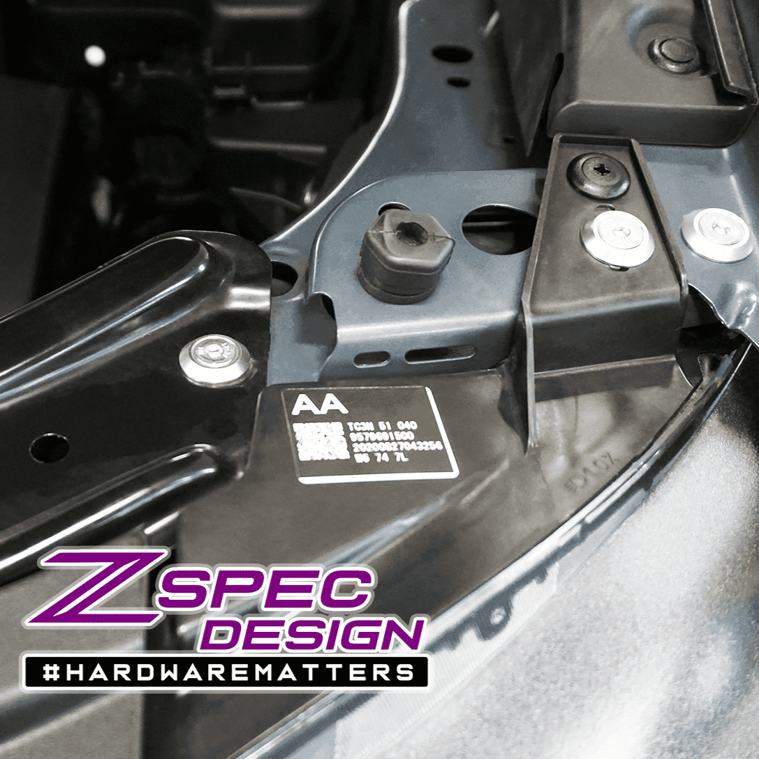 ZSPEC "Stage 2" Dress Up Bolts® Fastener Kit for '17-23 Mazda CX-5, Stainless & Billet - ZSPEC Design LLC - Hardware Fasteners - cx-5, Fastener Kit, mazda, stage 2 - zspecdesign.com