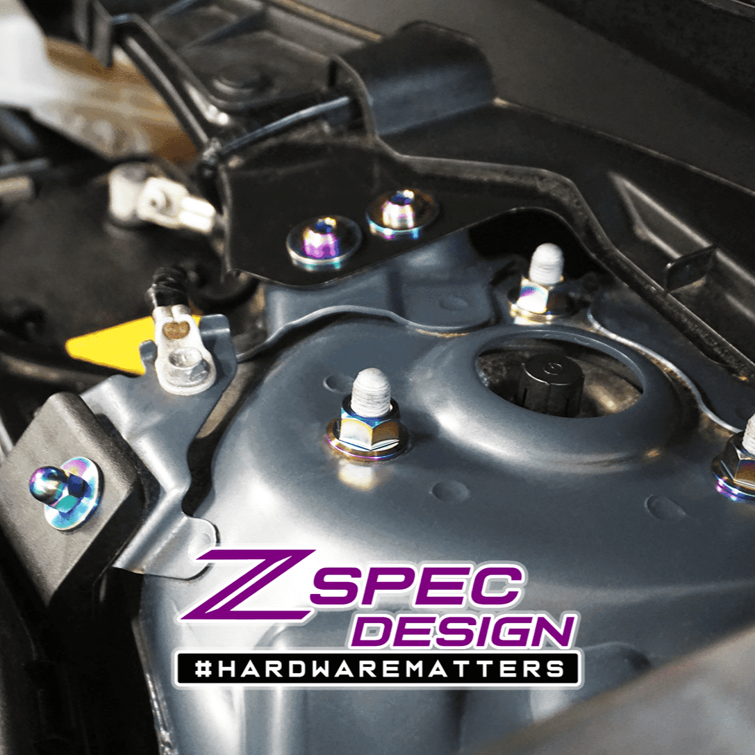 ZSPEC "Stage 1" Dress Up Bolts® Fastener Kit for '16-23 Mazda CX-9, Titanium - ZSPEC Design LLC - Hardware Fasteners - cx-9, Fastener Kit, mazda, stage 1 - zspecdesign.com