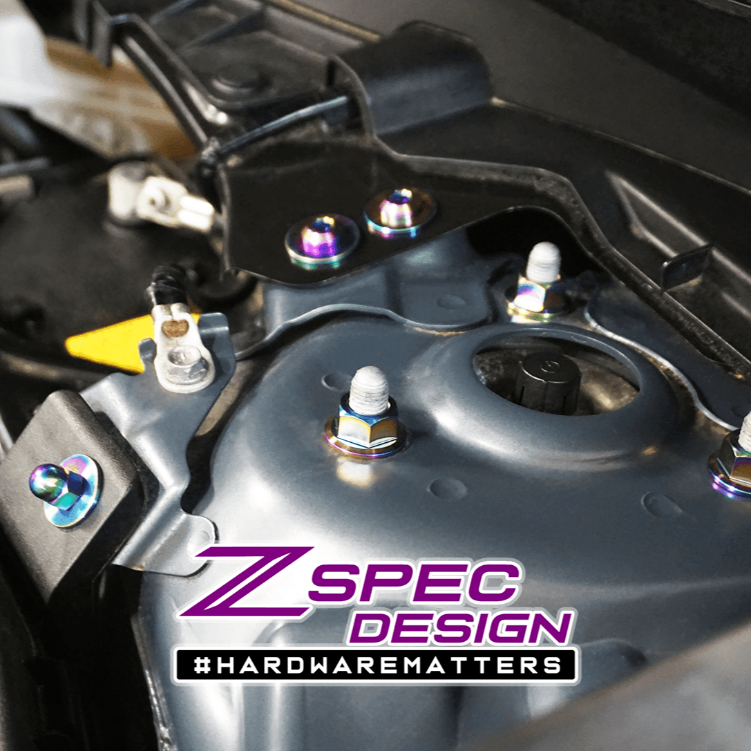 ZSPEC "Stage 2" Dress Up Bolts® Fastener Kit for '17-23 Mazda CX-5, Titanium - ZSPEC Design LLC - Hardware Fasteners - cx-9, Fastener Kit, mazda, stage 2 - zspecdesign.com
