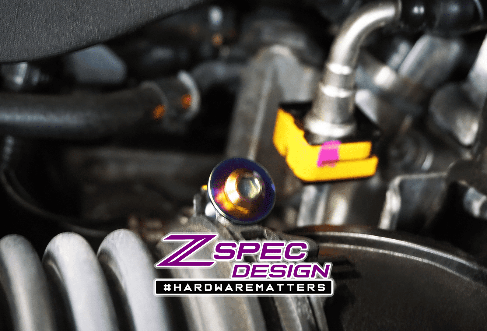 ZSPEC "Stage 2" Dress Up Bolts® Fastener Kit for '16-23 Mazda CX-9, Titanium Hardware Fasteners ZSPEC Design LLC.