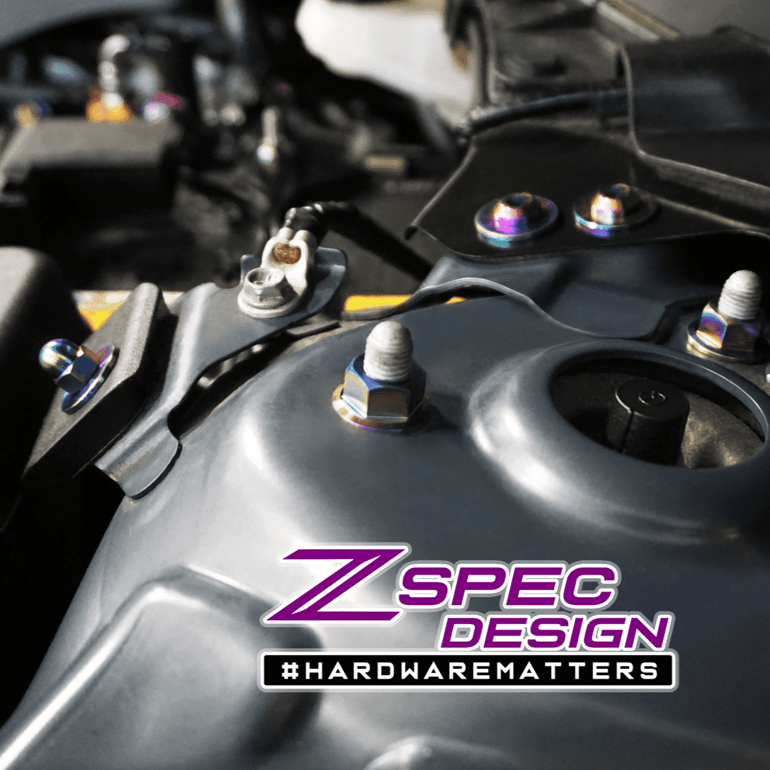 ZSPEC "Stage 2" Dress Up Bolts® Fastener Kit for '16-23 Mazda CX-9, Titanium - ZSPEC Design LLC - Hardware Fasteners - cx-9, Fastener Kit, mazda, stage 2 - zspecdesign.com