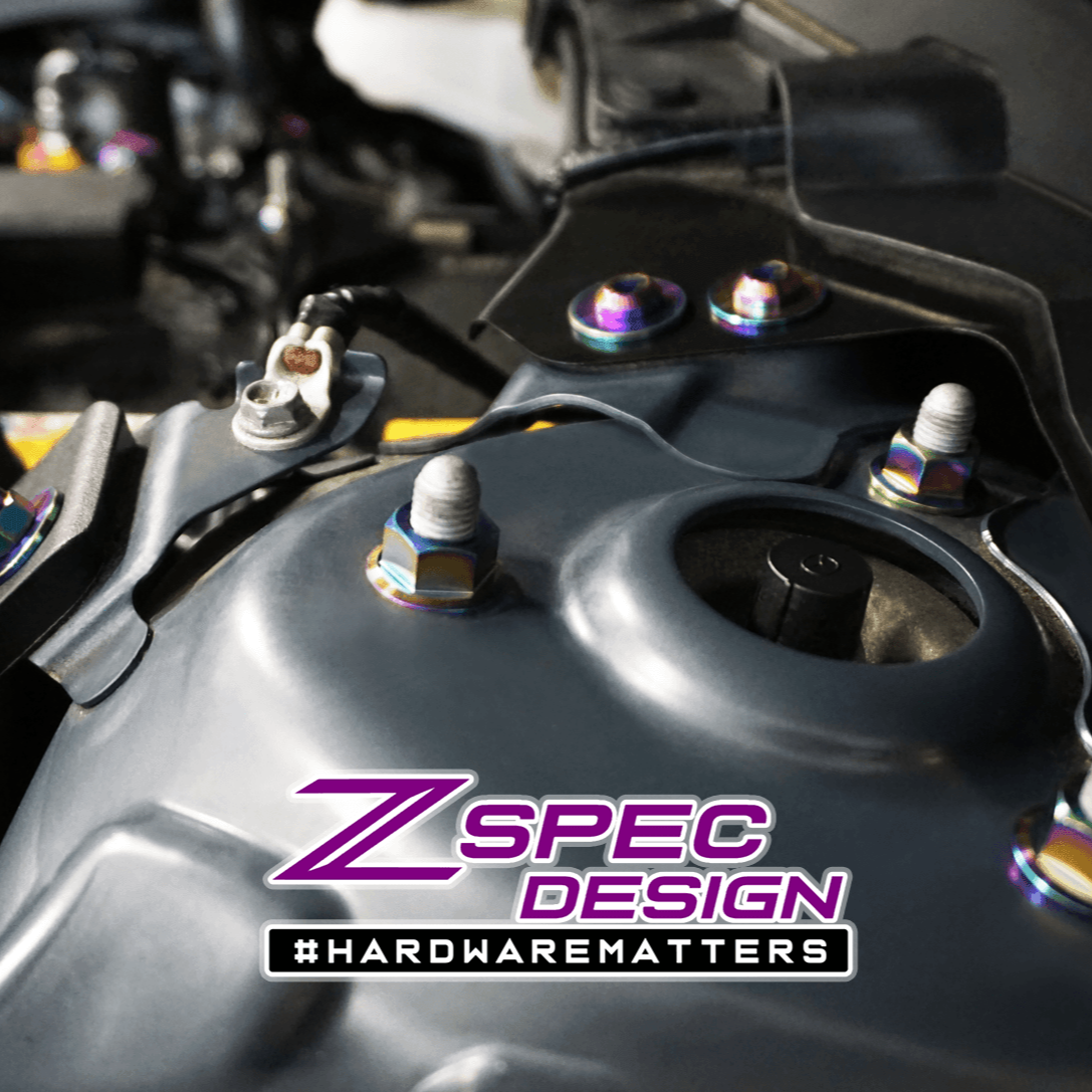 ZSPEC "Stage 2" Dress Up Bolts® Fastener Kit for '17-23 Mazda CX-5, Titanium - ZSPEC Design LLC - Hardware Fasteners - cx-9, Fastener Kit, mazda, stage 2 - zspecdesign.com