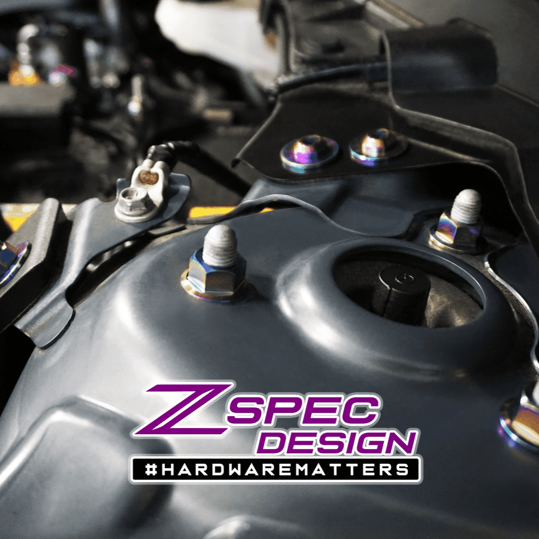 ZSPEC "Stage 1" Dress Up Bolts® Fastener Kit for '16-23 Mazda CX-9, Titanium - ZSPEC Design LLC - Hardware Fasteners - cx-9, Fastener Kit, mazda, stage 1 - zspecdesign.com