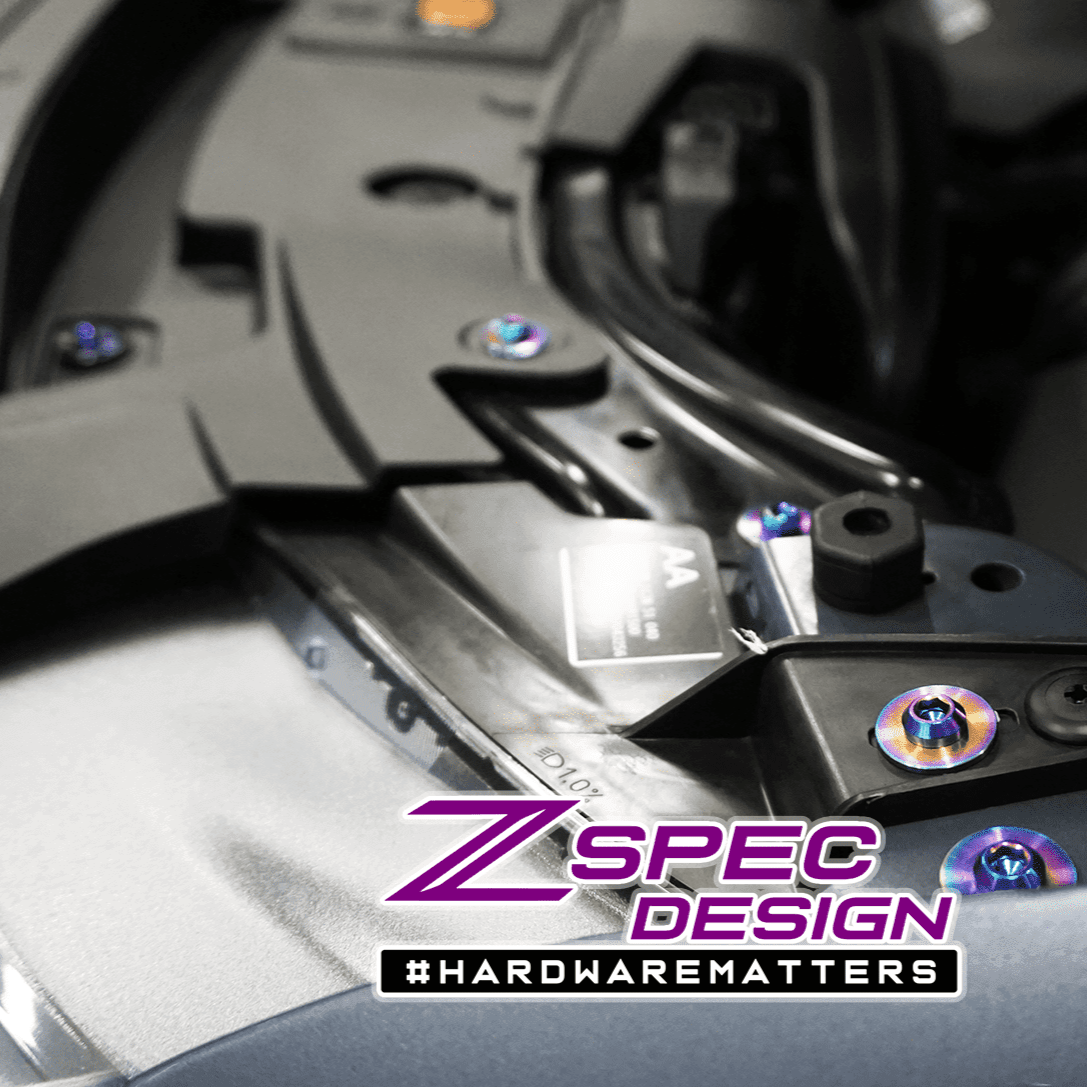 ZSPEC "Stage 2" Dress Up Bolts® Fastener Kit for '16-23 Mazda CX-9, Titanium - ZSPEC Design LLC - Hardware Fasteners - cx-9, Fastener Kit, mazda, stage 2 - zspecdesign.com