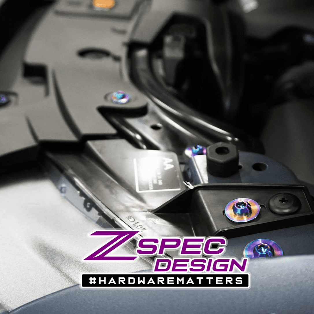 ZSPEC "Stage 1" Dress Up Bolts® Fastener Kit for '16-23 Mazda CX-9, Titanium - ZSPEC Design LLC - Hardware Fasteners - cx-9, Fastener Kit, mazda, stage 1 - zspecdesign.com