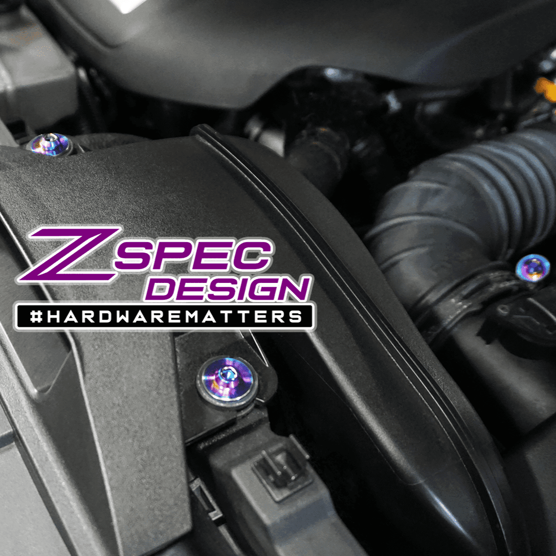 ZSPEC "Stage 2" Dress Up Bolts® Fastener Kit for '16-23 Mazda CX-9, Titanium - ZSPEC Design LLC - Hardware Fasteners - cx-9, Fastener Kit, mazda, stage 2 - zspecdesign.com
