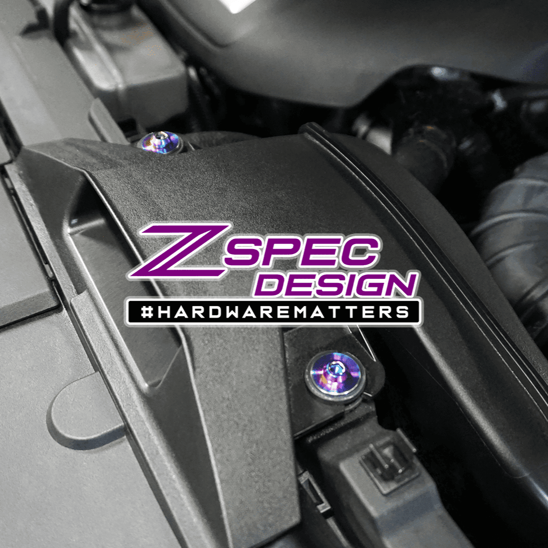 ZSPEC "Stage 1" Dress Up Bolts® Fastener Kit for '16-23 Mazda CX-9, Titanium - ZSPEC Design LLC - Hardware Fasteners - cx-9, Fastener Kit, mazda, stage 1 - zspecdesign.com