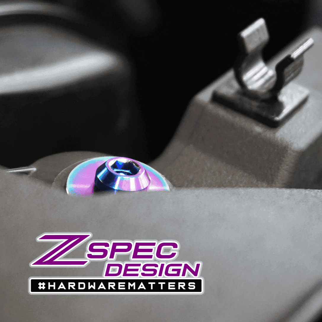 ZSPEC "Stage 2" Dress Up Bolts® Fastener Kit for '16-23 Mazda CX-9, Titanium - ZSPEC Design LLC - Hardware Fasteners - cx-9, Fastener Kit, mazda, stage 2 - zspecdesign.com
