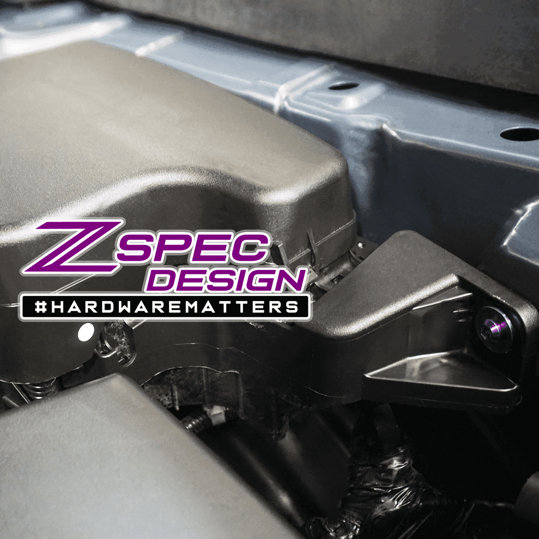 ZSPEC "Stage 1" Dress Up Bolts® Fastener Kit for '16-23 Mazda CX-9, Titanium - ZSPEC Design LLC - Hardware Fasteners - cx-9, Fastener Kit, mazda, stage 1 - zspecdesign.com