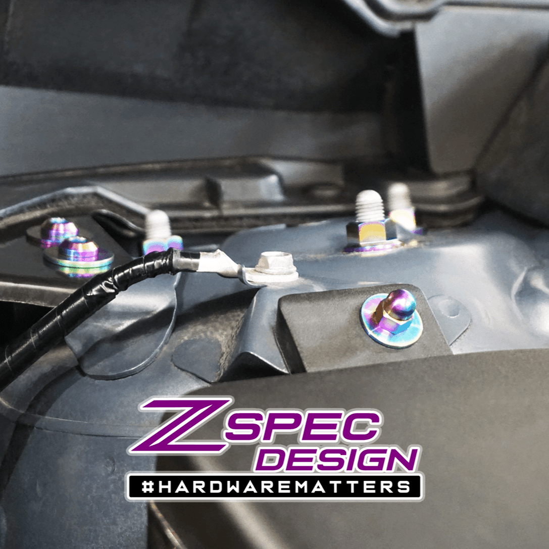 ZSPEC "Stage 1" Dress Up Bolts® Fastener Kit for '17-23 Mazda CX-5, Titanium - ZSPEC Design LLC - Hardware Fasteners - cx-9, Fastener Kit, mazda, stage 1 - zspecdesign.com