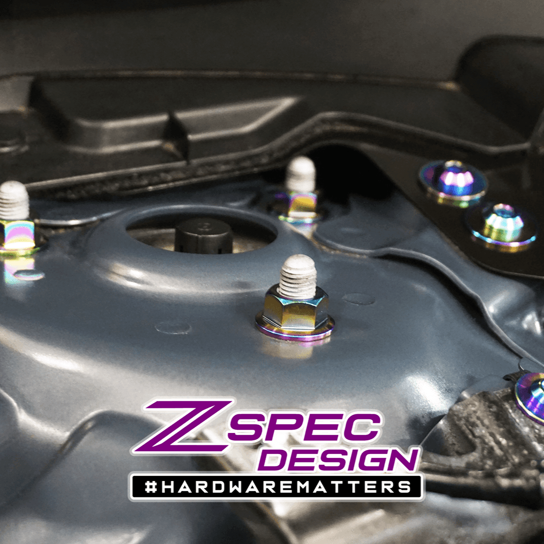 ZSPEC "Stage 2" Dress Up Bolts® Fastener Kit for '16-23 Mazda CX-9, Titanium - ZSPEC Design LLC - Hardware Fasteners - cx-9, Fastener Kit, mazda, stage 2 - zspecdesign.com
