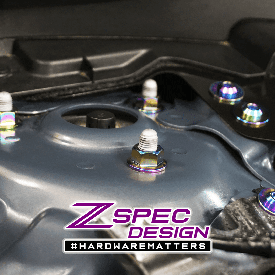 ZSPEC "Stage 1" Dress Up Bolts® Fastener Kit for '16-23 Mazda CX-9, Titanium - ZSPEC Design LLC - Hardware Fasteners - cx-9, Fastener Kit, mazda, stage 1 - zspecdesign.com