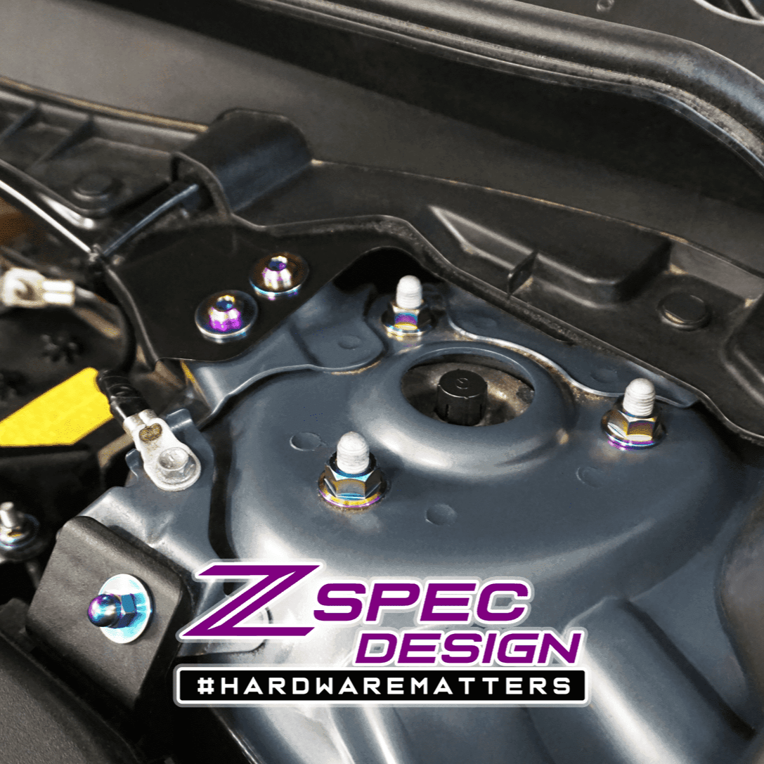 ZSPEC "Stage 1" Dress Up Bolts® Fastener Kit for '16-23 Mazda CX-9, Titanium - ZSPEC Design LLC - Hardware Fasteners - cx-9, Fastener Kit, mazda, stage 1 - zspecdesign.com