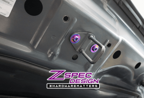 ZSPEC "Stage 2" Dress Up Bolts® Fastener Kit for '16-23 Mazda CX-9, Titanium Hardware Fasteners ZSPEC Design LLC.