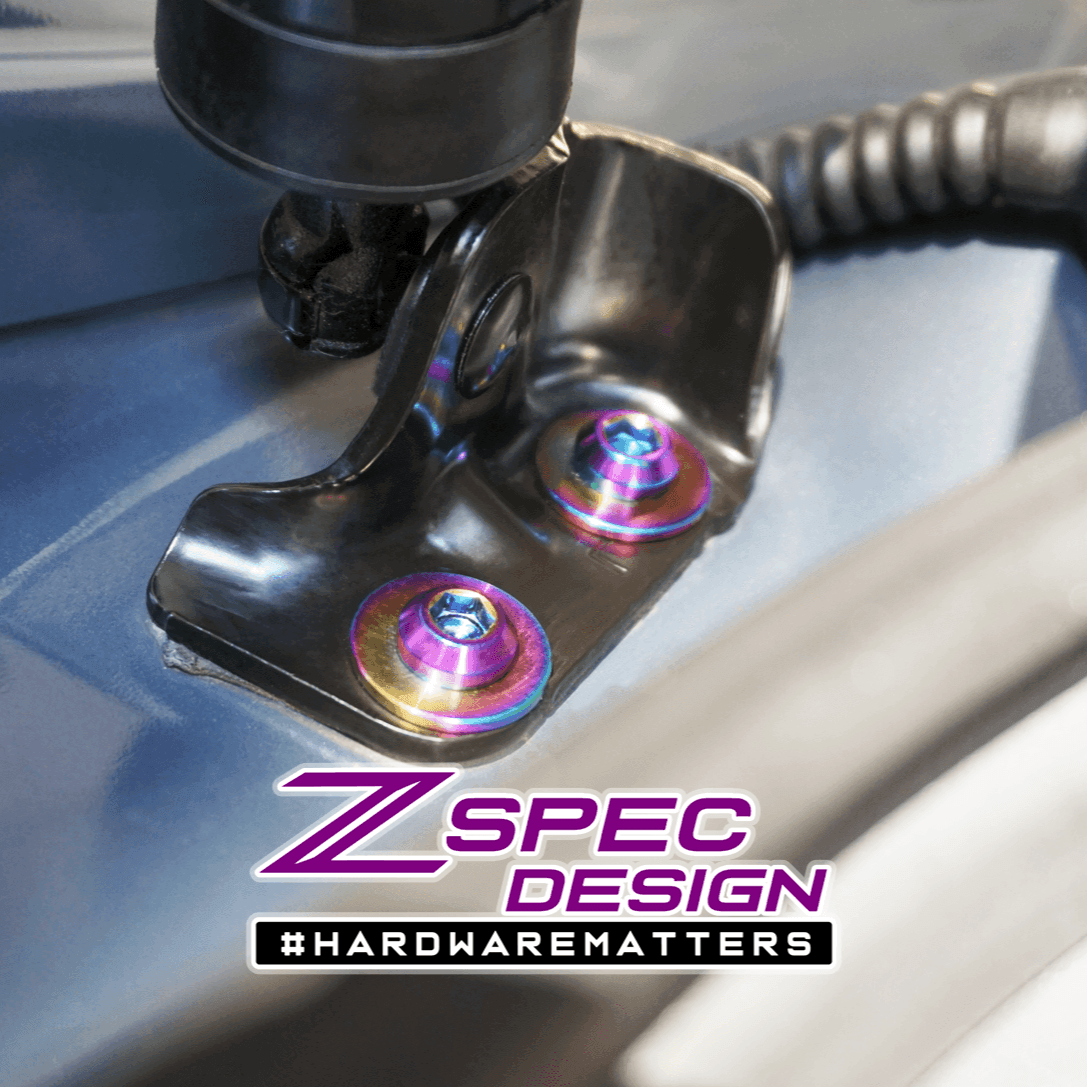 ZSPEC Dress Up Bolts® Hatch/Trunk-Area Fastener Kit for '17-23 Mazda CX-9, Titanium - ZSPEC Design LLC - Hardware Fasteners - cx-9, Fastener Kit, mazda - zspecdesign.com