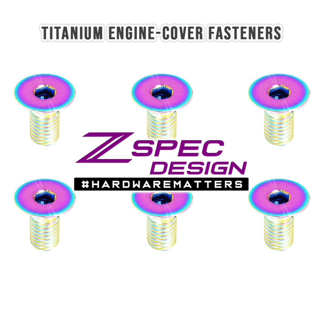 ZSPEC Engine-Cover Fasteners for '84-89 Nissan 300zx Z31, Grade-5 Titanium - ZSPEC Design LLC - Hardware Fasteners - 300zx, convertible, Fastener Kit, z31 - zspecdesign.com