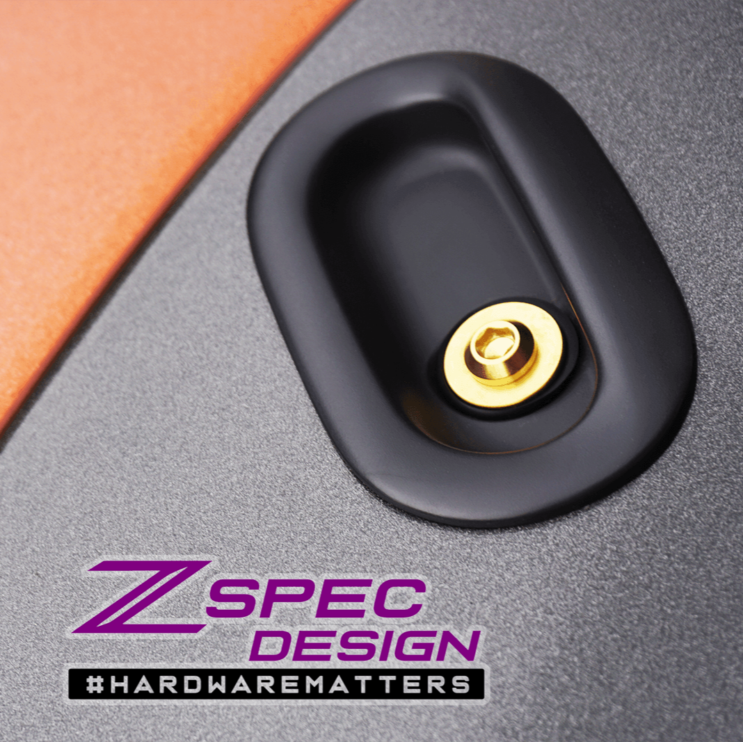 ZSPEC Convertible Deck Catch Fasteners for '93-96 Nissan 300zx, Titanium - ZSPEC Design LLC - Hardware Fasteners - 300zx, convertible, z32 - zspecdesign.com