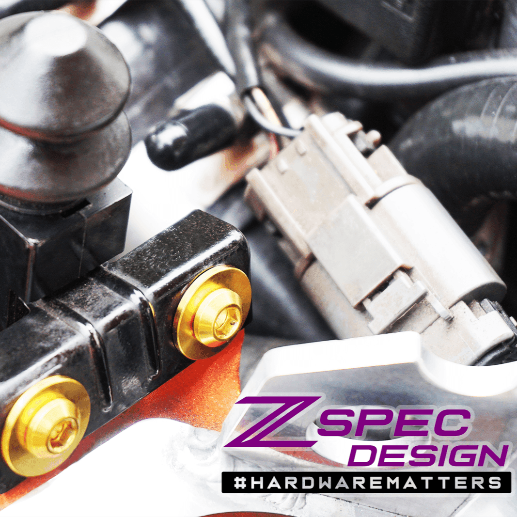 ZSPEC "Stage 2" Dress Up Bolts® Hardware Kit for Nissan 300zx Z32, Titanium - ZSPEC Design LLC - Hardware Fasteners - 300zx, Fastener Kit, nissan, stage 2, titanium, z32 - zspecdesign.com