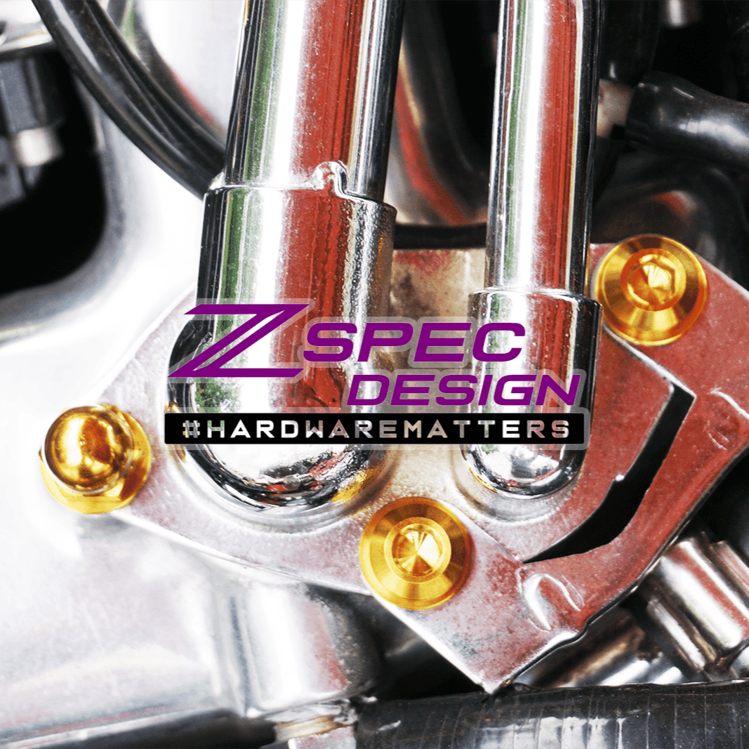 "Stage 2" Titanium Dress-Up Bolts(TM) Kit for Nissan 300zx Z32 by ZSPEC Grade5 GR5 Burned Black Red Blue Silver Gold Purple NISMO