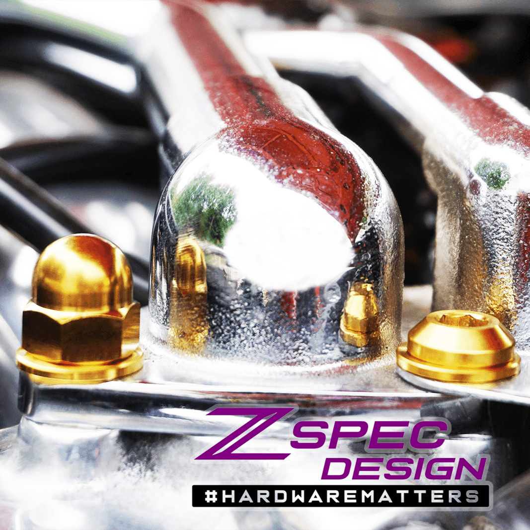 "Stage 2" Titanium Dress-Up Bolts(TM) Kit for Nissan 300zx Z32 by ZSPEC Grade5 GR5 Burned Black Red Blue Silver Gold Purple NISMO