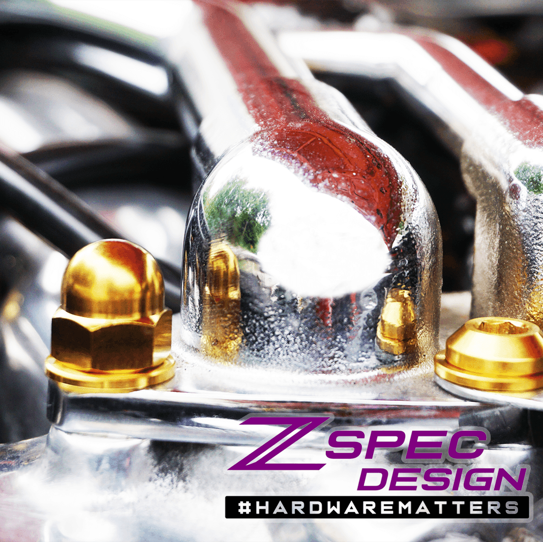 ZSPEC M6-1.0 Metric Acorn Nuts, Grade-5 Titanium, Per Nut - ZSPEC Design LLC - Hardware Fasteners - acorn, m6, per each, titanium - zspecdesign.com