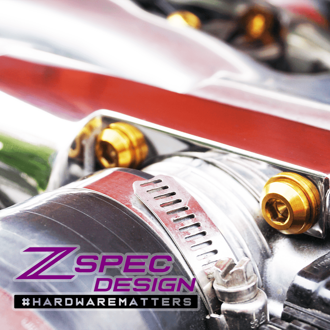 ZSPEC "Stage 1" Dress Up Bolts® Hardware Kit for Nissan 300zx Z32, Titanium - ZSPEC Design LLC - Hardware Fasteners - 300zx, Fastener Kit, nissan, stage 1, titanium, z32 - zspecdesign.com