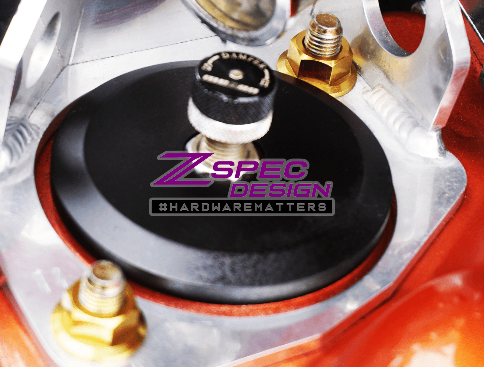ZSPEC Shock Tower Flare Nuts for '90-96 Nissan Z32 300zx, Titanium Grade-5 GR5 Dress Up Bolts Fasteners Washers Red Blue Purple Gold Burned Black