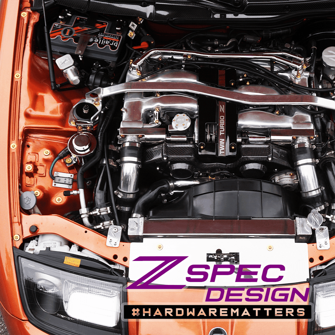 "Stage 2" Titanium Dress-Up Bolts(TM) Kit for Nissan 300zx Z32 by ZSPEC Grade5 GR5 Burned Black Red Blue Silver Gold Purple NISMO