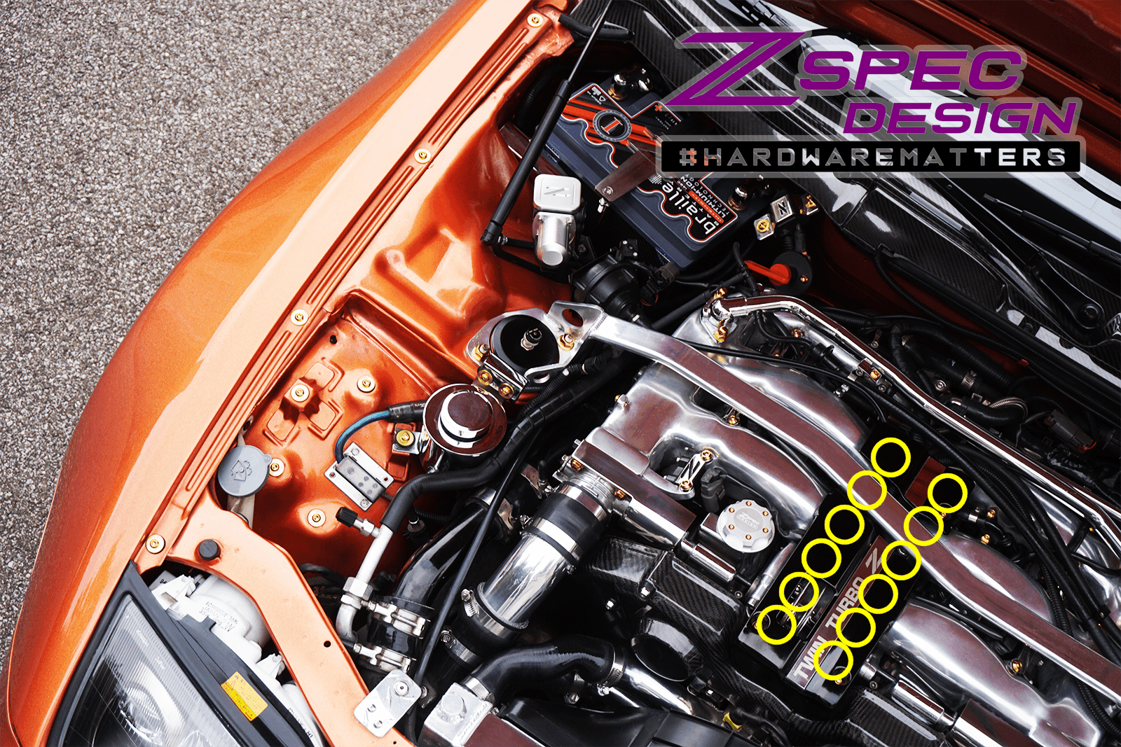 ZSPEC Fuel Injector Fastener Kit for Nissan Z32 300zx, Titanium - ZSPEC Design LLC - Hardware Fasteners - 300zx, nissan, z32 - zspecdesign.com