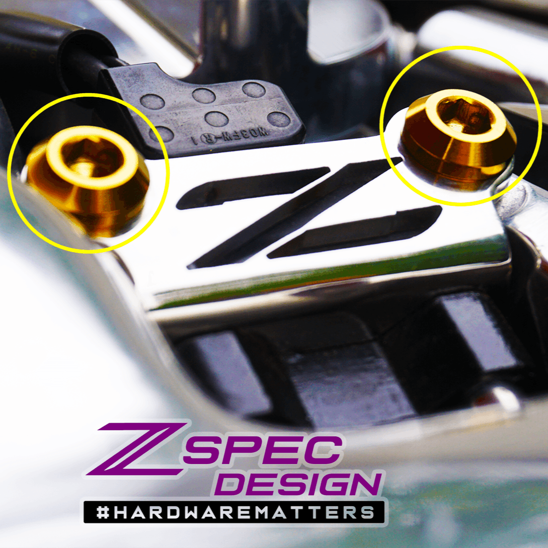 ZSPEC Coil Brackets Dress Up Bolts® Fastener Kit for 300zx Z32, Titanium - ZSPEC Design LLC - Hardware Fasteners - 300zx, Fastener Kit, nissan, z32 - zspecdesign.com