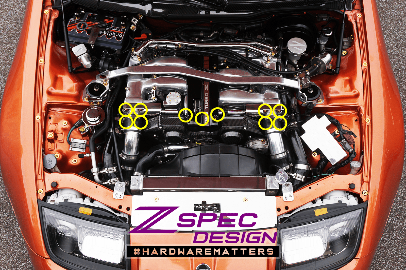 ZSPEC Dress Up Bolts® Throttle Bodies Fastener Kit for the Nissan 90-96 Z32 300zx Stainless Billet Dress Up Bolts Fasteners Washers Red Blue Purple Gold Burned Black  Beauty Car Show Engine Bay Upgrade Performance