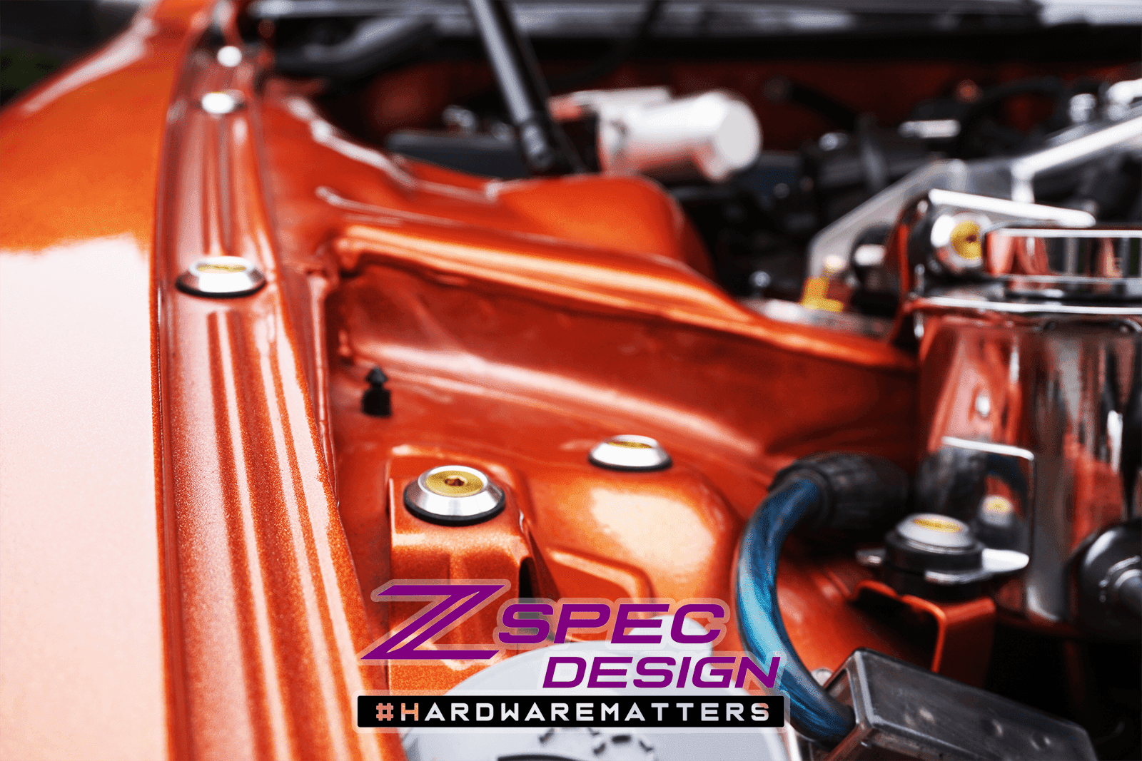 ZSPEC Dress-Up Fastener Kit for '90-99 Nissan 300zx Z32, Titanium/Billet GR5 Grade-5 Dress Up Bolts Fasteners Washers Red Blue Purple Gold Burned Black