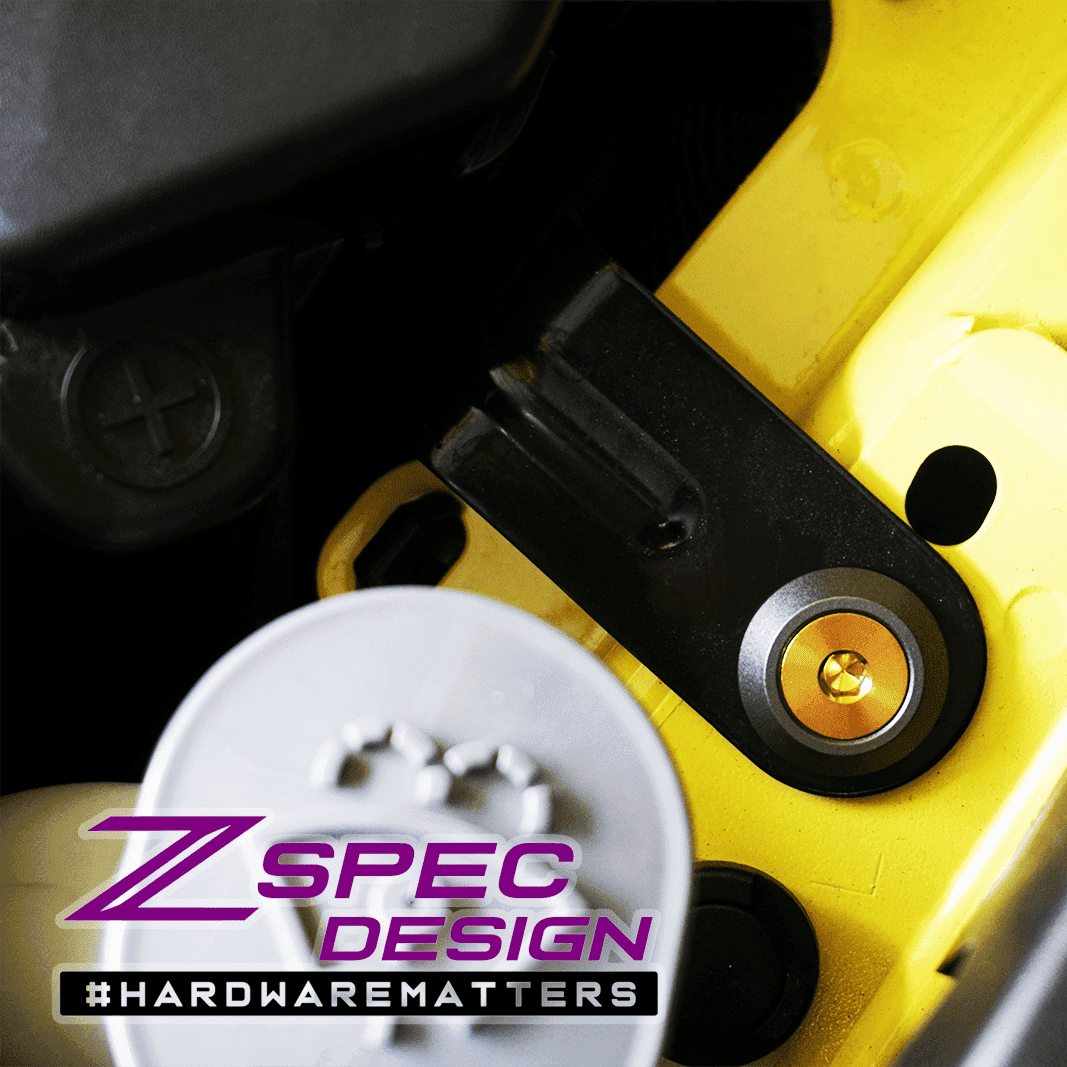 ZSPEC "Stage 2" Dress Up Bolts® Hardware Kit for Nissan Z RZ34, Titanium & Billet - ZSPEC Design LLC - Hardware Fasteners - 400z, Fastener Kit, nissan, nissan z, RZ34, stage 2, titanium - zspecdesign.com