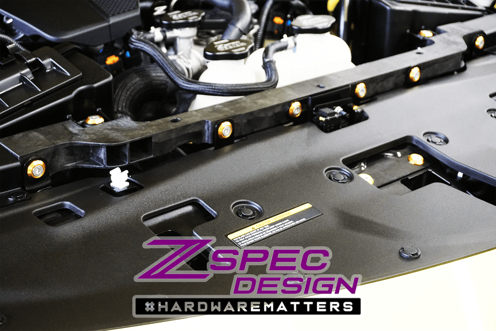 "Stage 2" Stainless-Billet Dress-Up Bolts(TM) Kit for Nissan Z RZ34 by ZSPEC - ZSPEC Design LLC - Hardware Fasteners - 400z, Fastener Kit, nissan, nissan z, RZ34, titanium - 