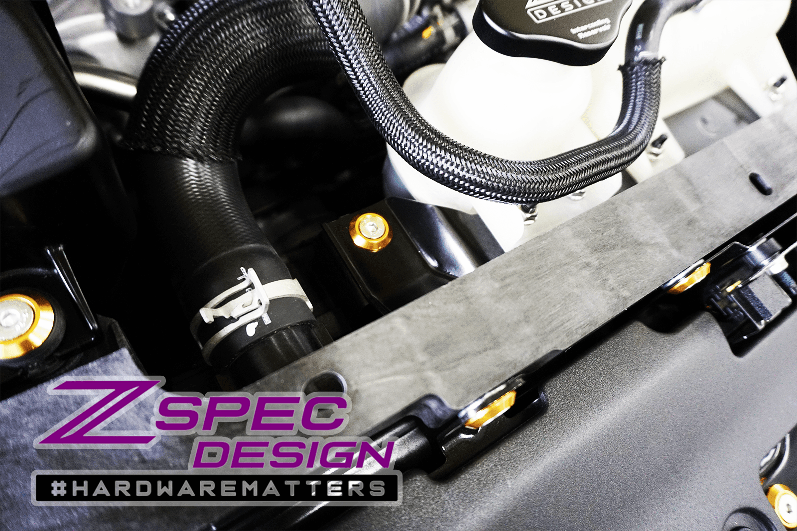 ZSPEC "Stage 2" Dress Up Bolts® Hardware Kit for Nissan Z RZ34, Stainless & Billet - ZSPEC Design LLC - Hardware Fasteners - 400z, Fastener Kit, nissan, nissanz, RZ34, stage 2, titanium - zspecdesign.com