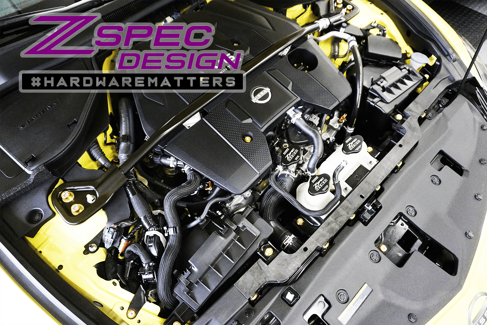 ZSPEC "Stage 2" Dress Up Bolts® Hardware Kit for Nissan Z RZ34, Stainless & Billet - ZSPEC Design LLC - Hardware Fasteners - 400z, Fastener Kit, nissan, nissanz, RZ34, stage 2, titanium - zspecdesign.com