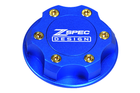 ZSPEC Billet Oil Filler Cap - Blue w/ Titanium Accents, Engine Bay Dress Up Nissan Datsun Z ZX 300zx 350z 370z Frontier RZ34 Titan