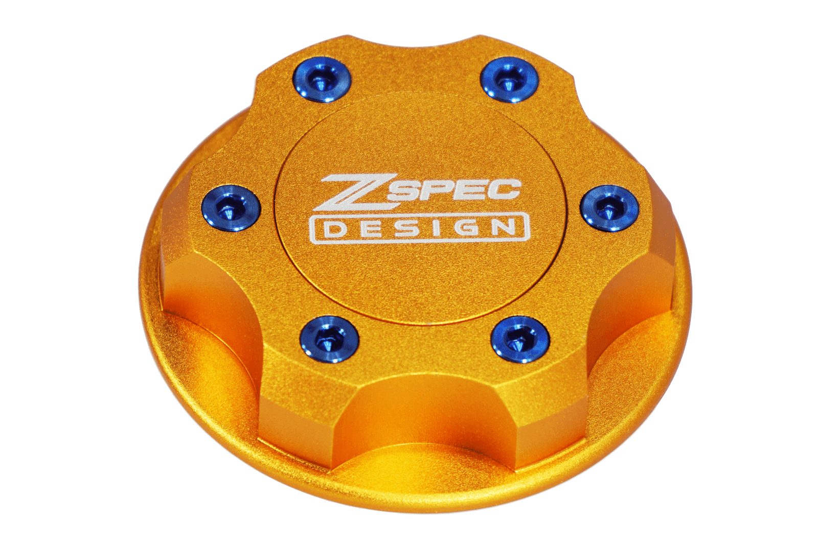 ZSPEC Billet Oil Filler Cap - Orange Gold w/ Titanium Accents, Engine Bay Dress Up Nissan Datsun Z ZX 300zx 350z 370z Frontier RZ34 Titan VQ35/37/38/40 VR30/38 RB20/26/26/30 VK56 VG30 & Datsun L-Series L24/26/28
