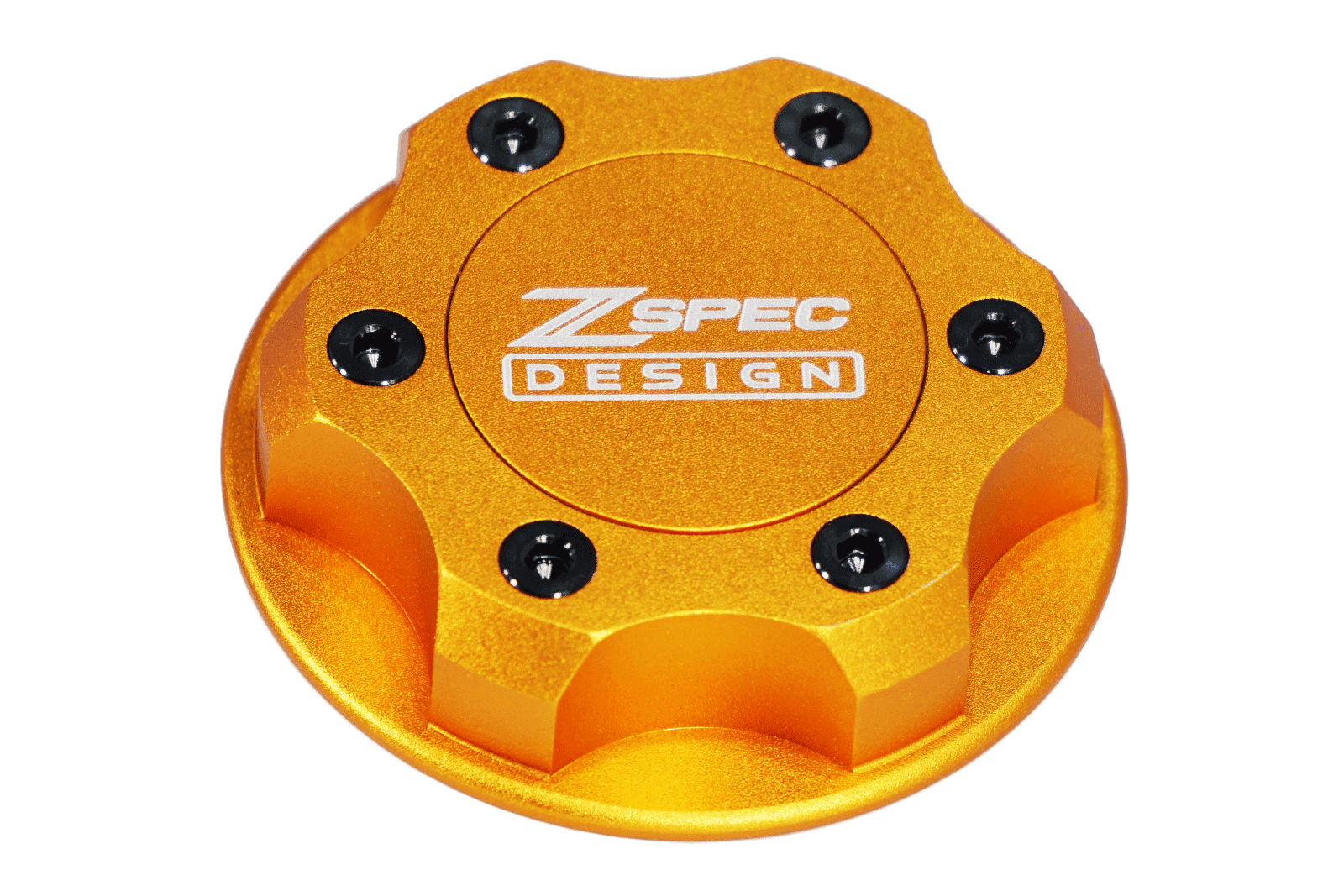ZSPEC Billet Oil Filler Cap - Orange Gold w/ Titanium Accents, Engine Bay Dress Up Nissan Datsun Z ZX 300zx 350z 370z Frontier RZ34 Titan VQ35/37/38/40 VR30/38 RB20/26/26/30 VK56 VG30 & Datsun L-Series L24/26/28