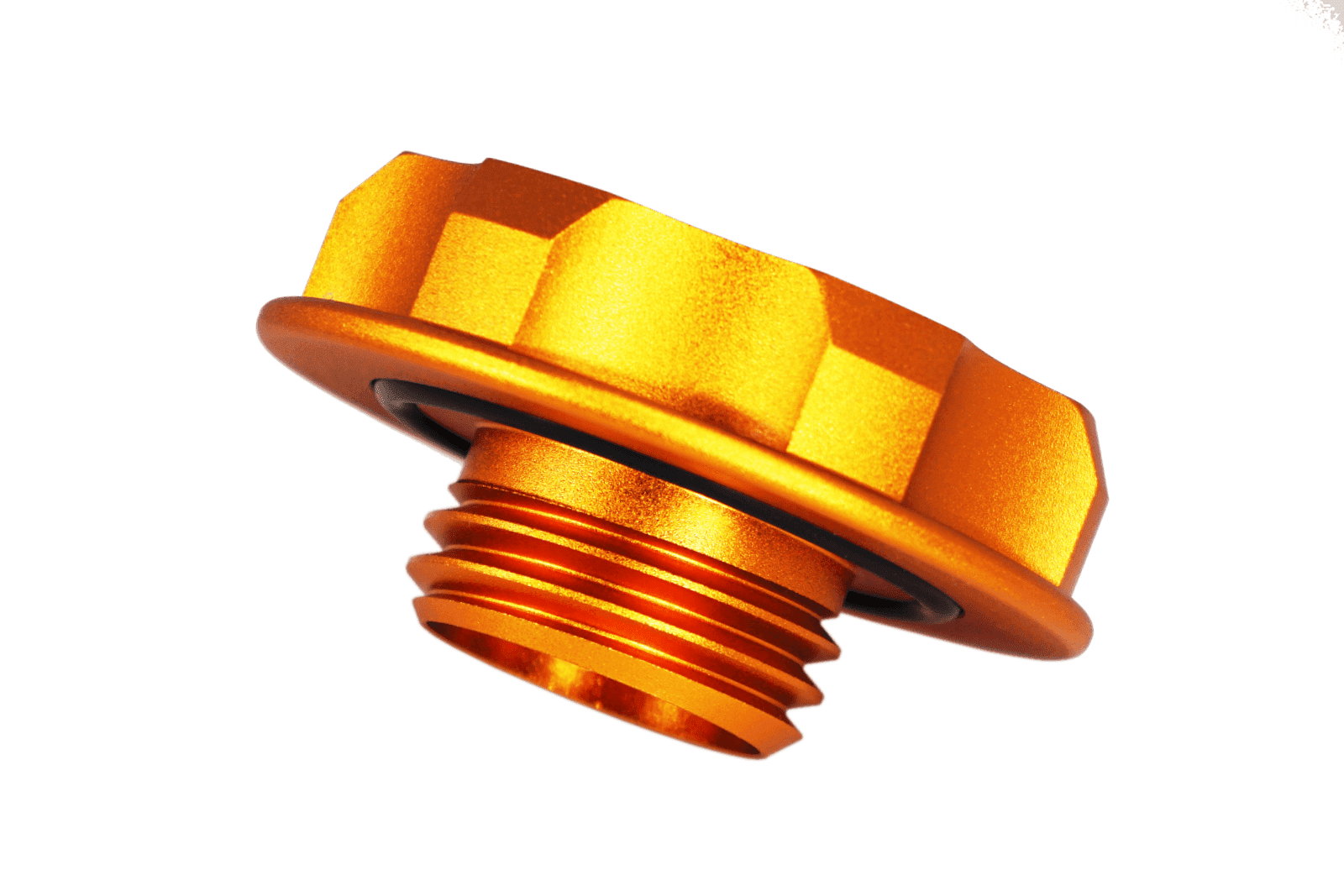 ZSPEC Billet Oil Filler Cap - Orange Gold w/ Titanium Accents, Engine Bay Dress Up Nissan Datsun Z ZX 300zx 350z 370z Frontier RZ34 Titan VQ35/37/38/40 VR30/38 RB20/26/26/30 VK56 VG30 & Datsun L-Series L24/26/28
