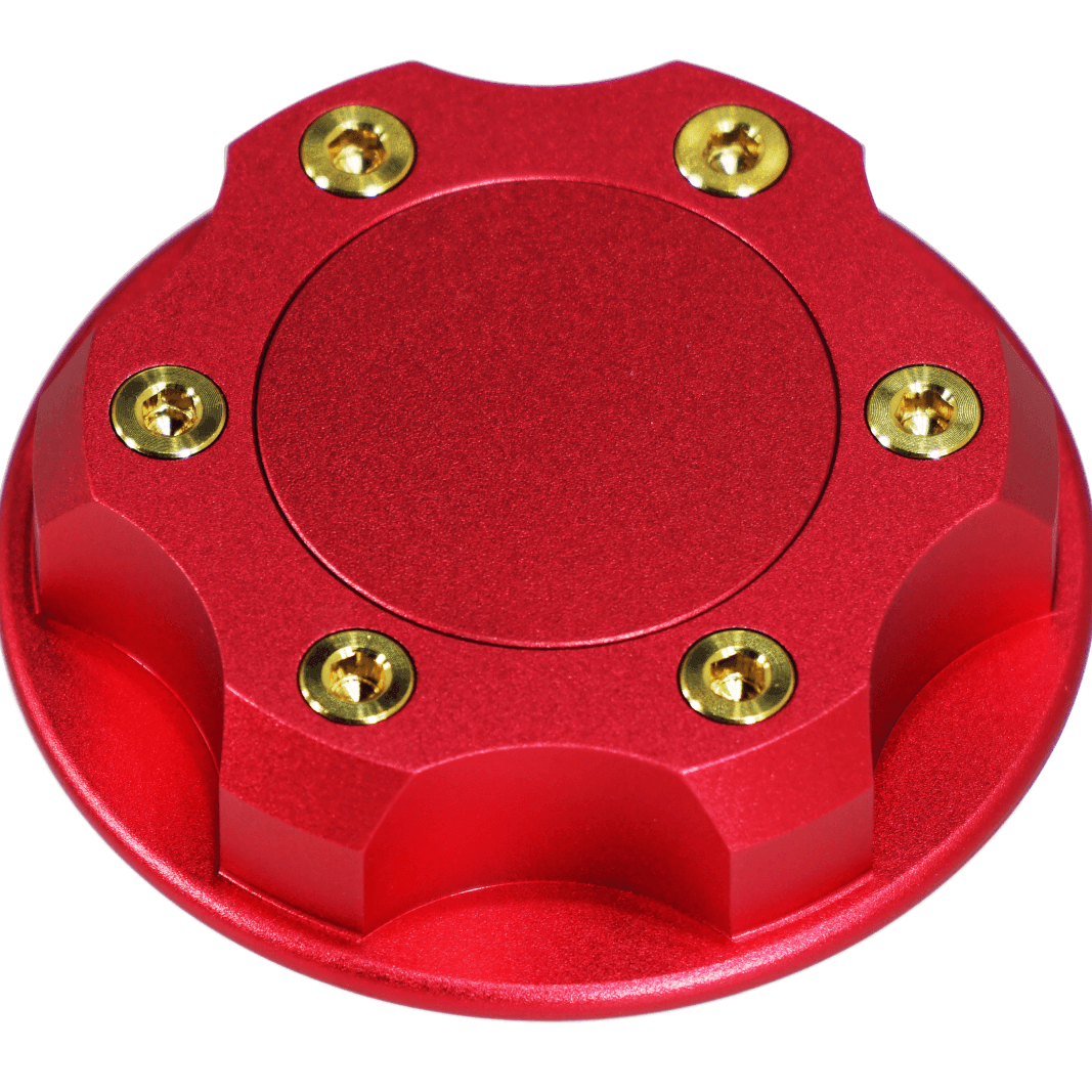 ZSPEC Billet Oil Filler Cap for Nissan/Infiniti/Datsun, Red Cap w/ Titanium Accents - ZSPEC Design LLC - Hardware Fasteners - 2023, 240sx, 240z, 260z, 280z, 280zx, 300z, 300zx, 350z, 370z, 380RS, 400z, accessory, bob sharp, cap, d40, d41, DE & HR, DE & REVUP, FairladyZ, frontier, g35, g37, GT-R, GTR, hakosuka, j30, nismo, nissan, nissanz, nisssan, oil, oil cap, q50, q60, R32, R34, RB20, RB25, RB26, RB30, rogue, RZ34, s30, titan, VQ, vq37, VR, vr30ddtt, z, z31, z32, z33, z34, z34 s2, z34s2 - zspecdesign.com